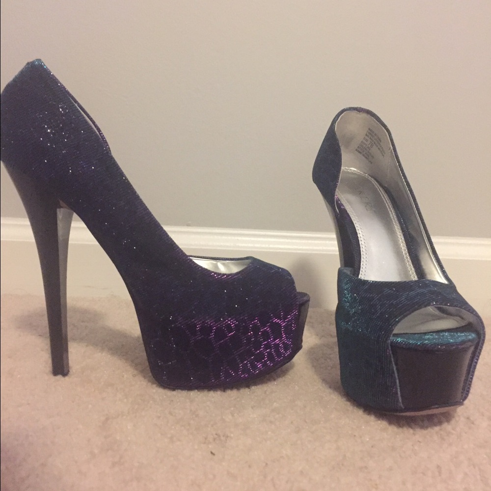 Bakers Multi-Colored Leopard Heels