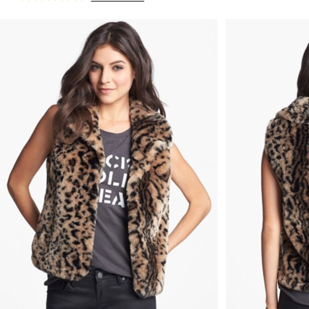 Faux fur woman's vest