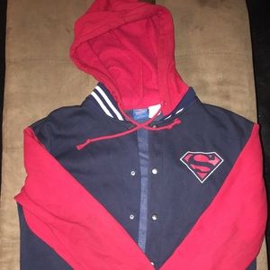 Super-Man DC comics jacket with hoodie