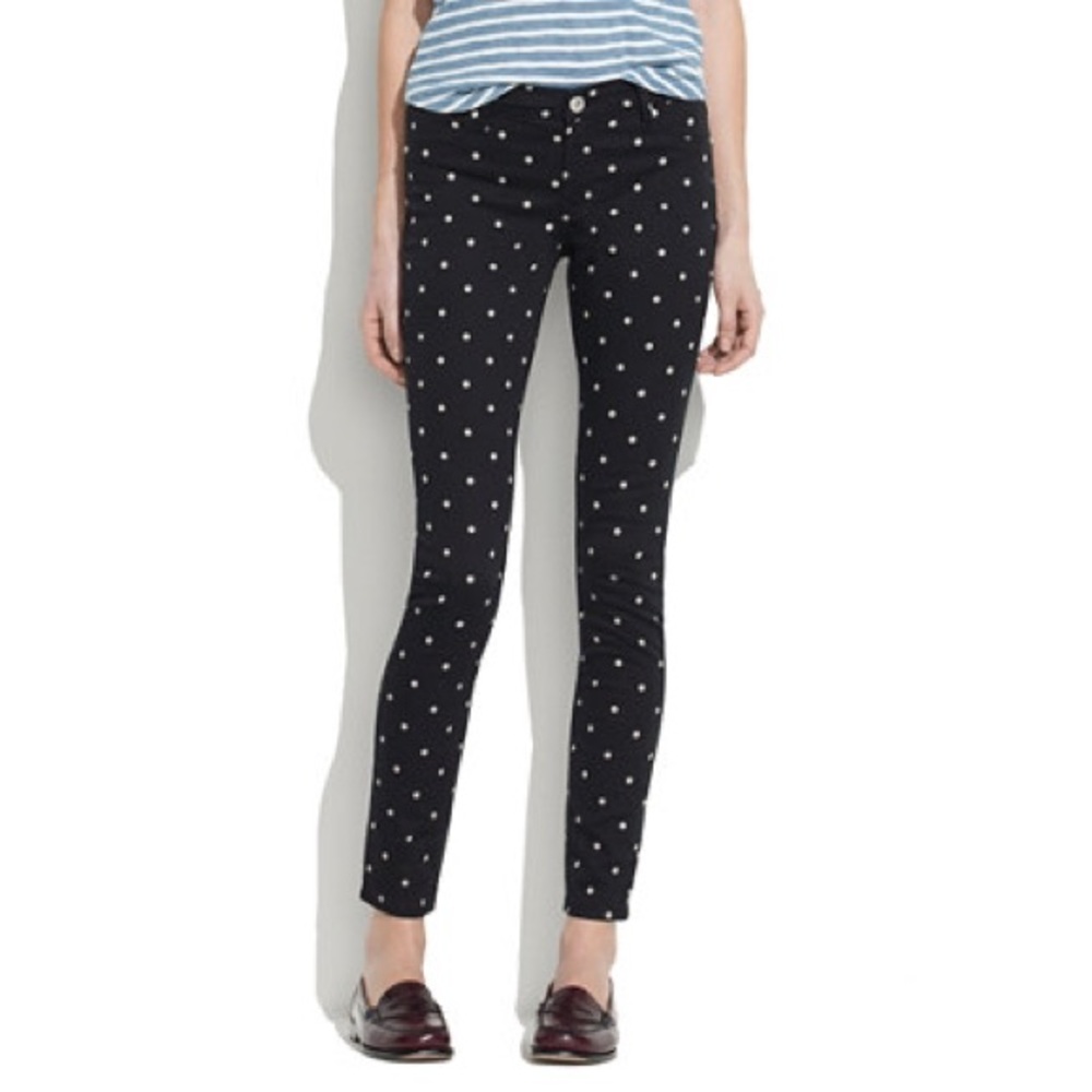 Madewell Blank NYC Size 26 Polka Dot Jeans