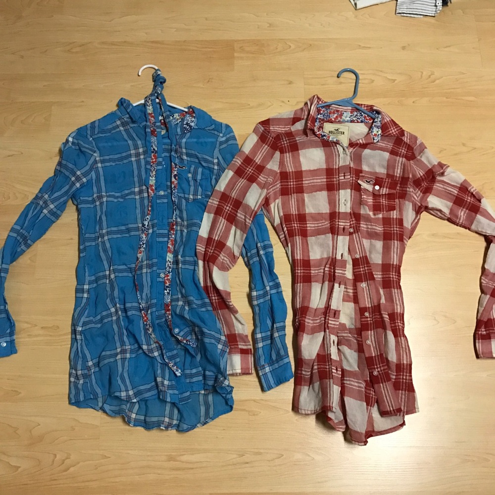 Long tee button down shirts