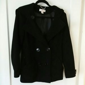J Lo Black Peacoat