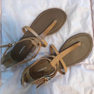 Tan sandals NWOT
