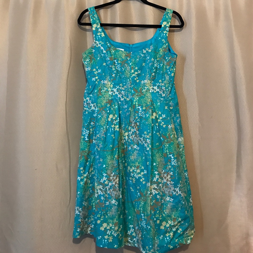 /9 & Co/ Teal colored sleeveless dress