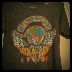Vintage Van Halen Tour The World 1984 shirt
