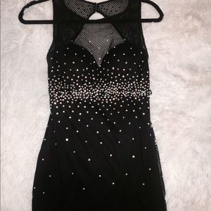 black sparkly dress