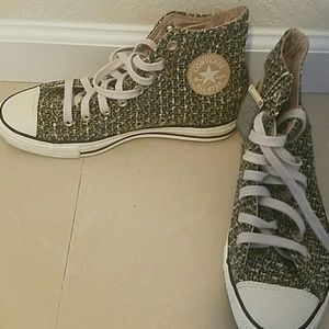 Green Converse Hightop Sneakers