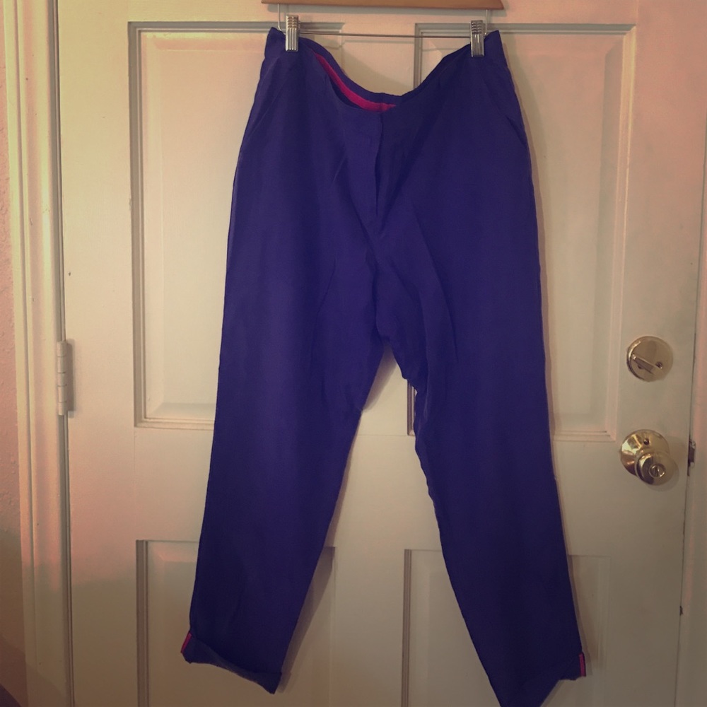 Top Shop Purple Slacks Size 8