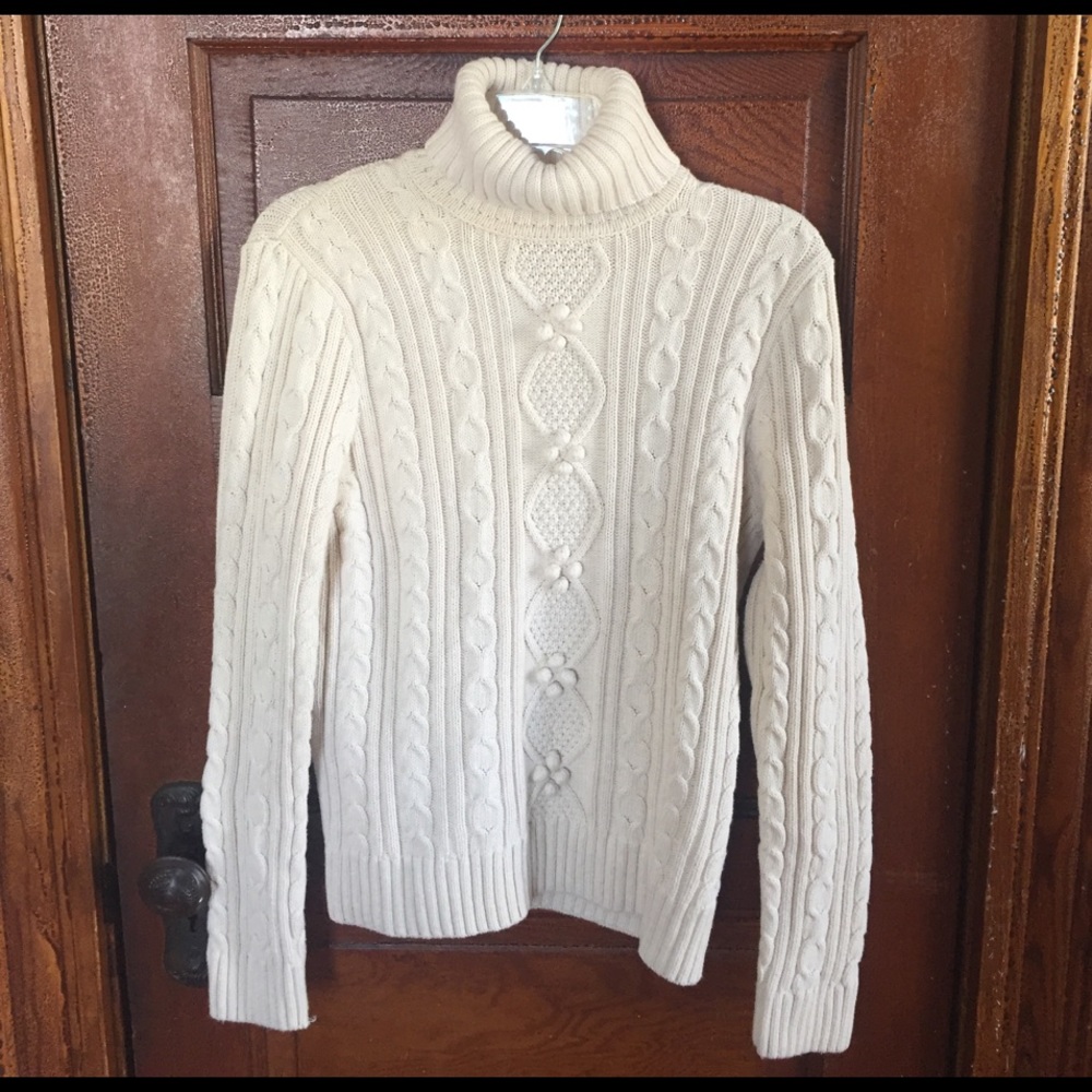 Jeanne Pierre cable knit sweater