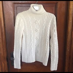 Jeanne Pierre cable knit sweater