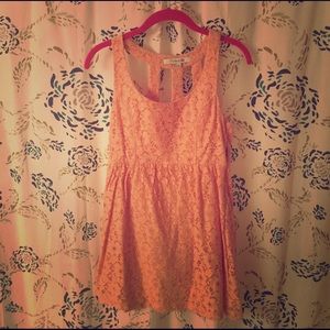 Apricot colored sun dress