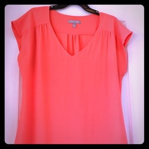 Banana Republic Bright Coral blouse