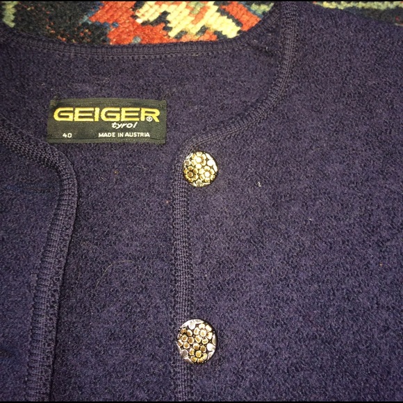 Geiger Navy Wool button jacket - Picture 2 of 4