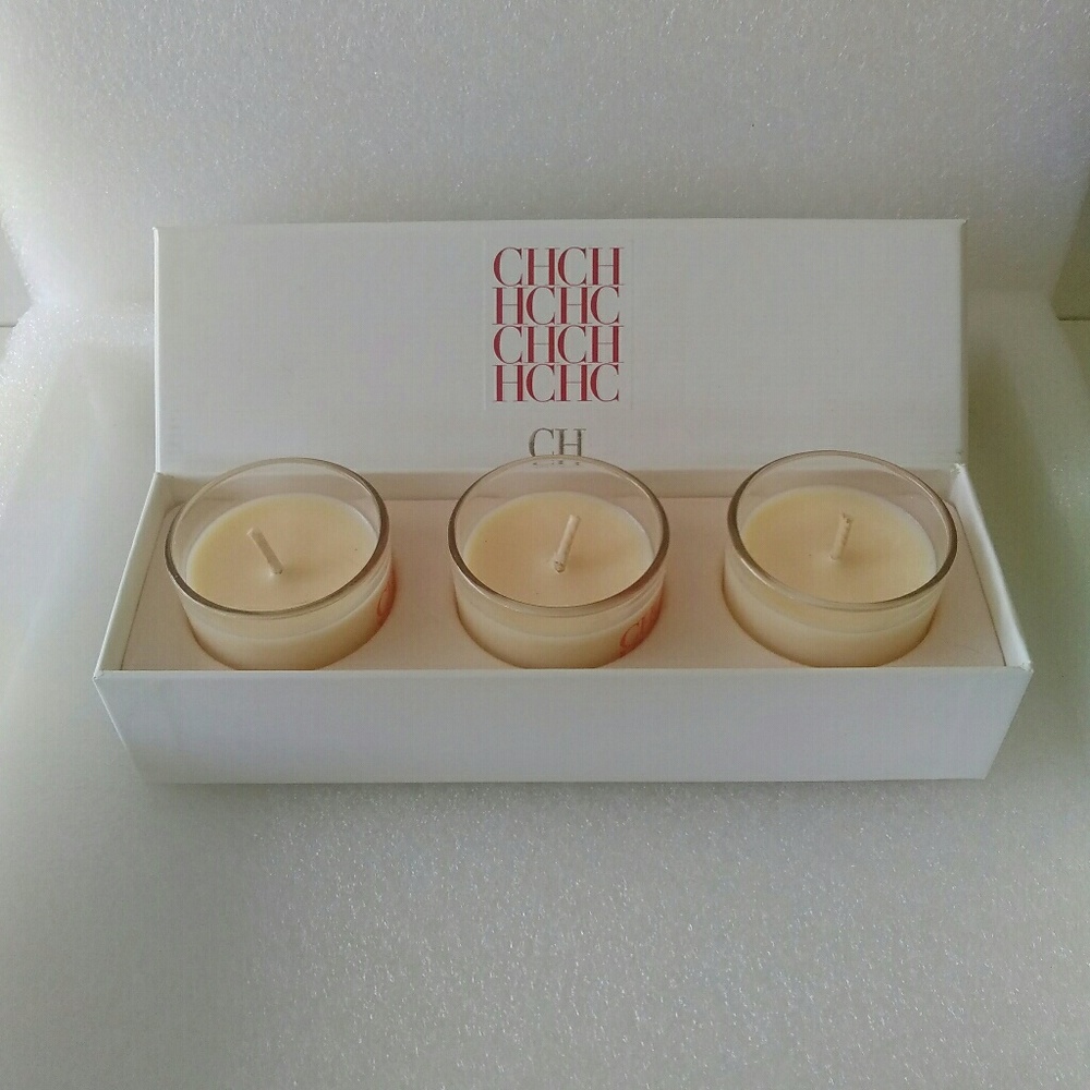 CH CAROLINA HERRERA BATH CANDLES NEW IN BOX