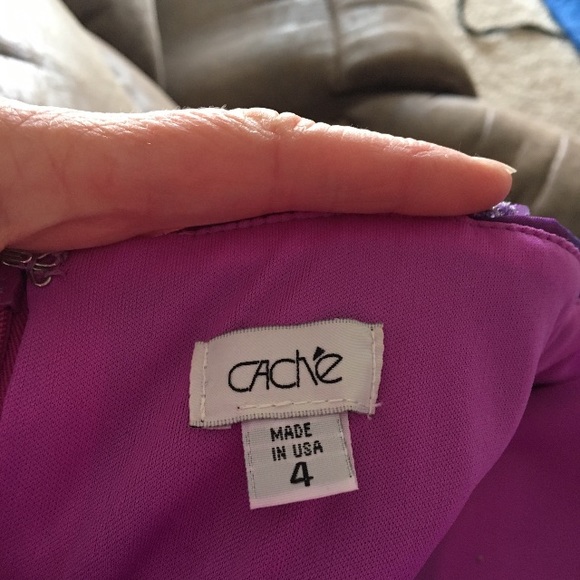 Beautiful purple prom dress from Cache - Picture 3 of 6