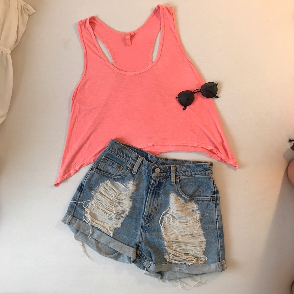 Pink LF crop top