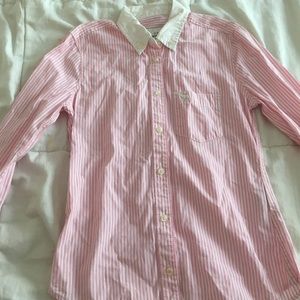 Striped button down tshirt for kids