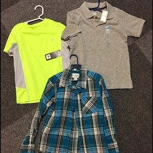 Bundle of little boy shirts