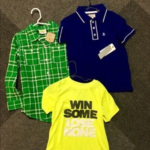 Bundle of little boy shirts