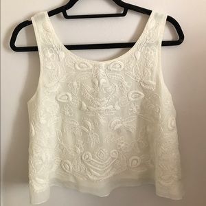 Mango white crop top