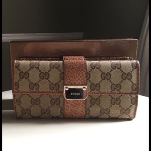 Gucci Monogram Continental Wallet