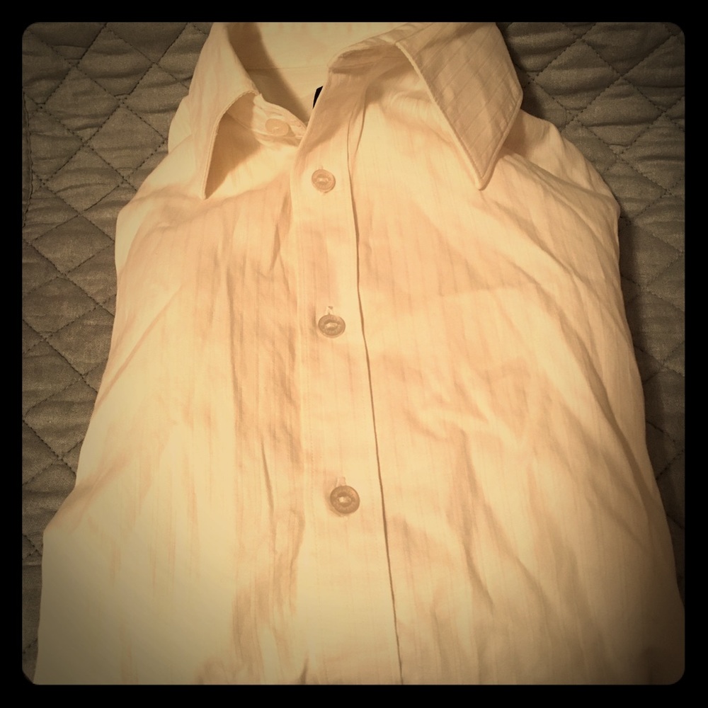 Slim fit classic white dress shirt