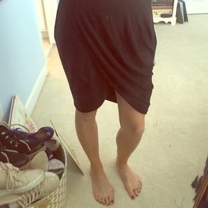 Black BEBE wrap skirt