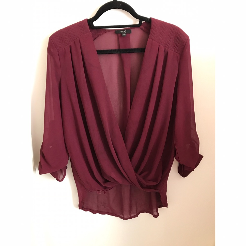Maroon Blouse