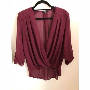 Maroon Blouse