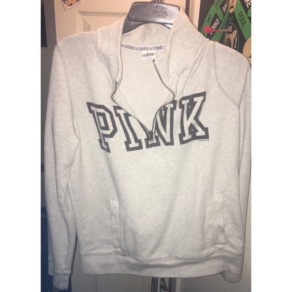 Pink 1/4 Zip Sweatshirt! #Pink #VictoriaSecret