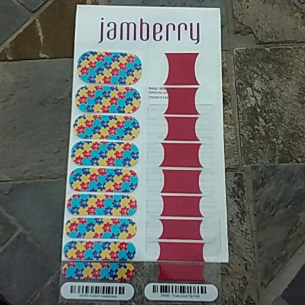 NEW Autism Awareness Mixed Jamberry Full Sheet