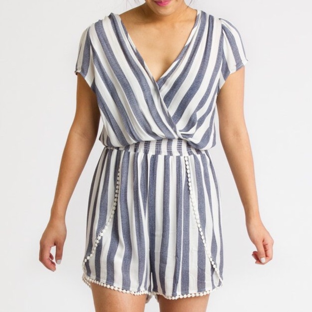 🔥Vertical Stripe Romper