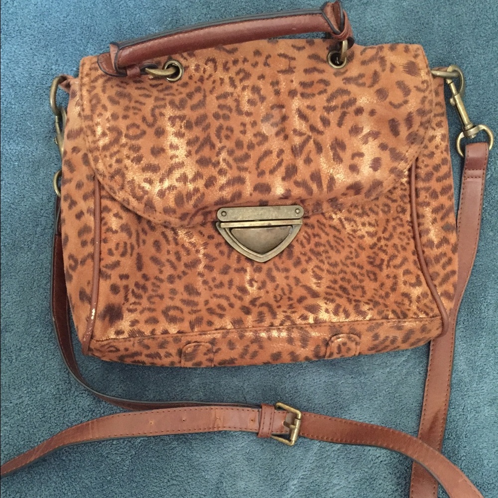 Forever 21 Leopard Print Crossbody Bag