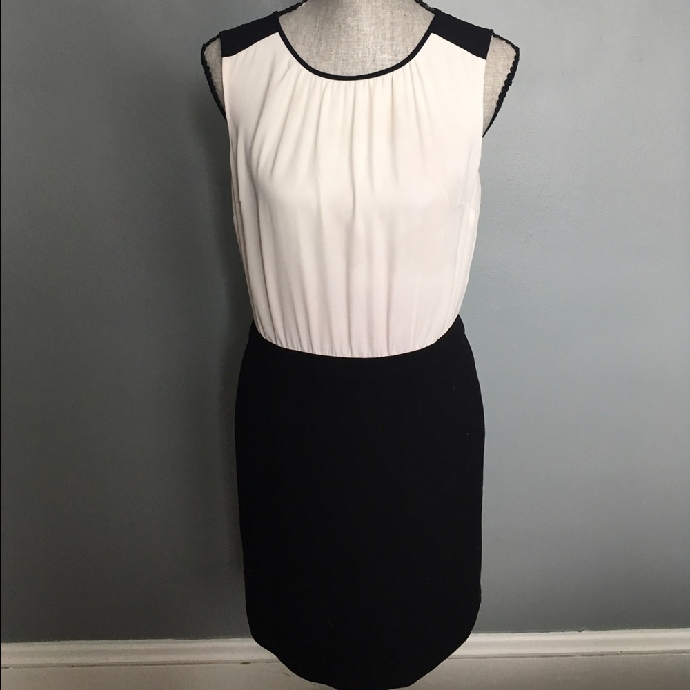 Black and white cocktail dress