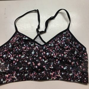 VS pink galaxy sports bra