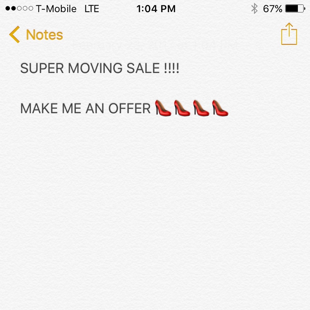 Moving make me and offer