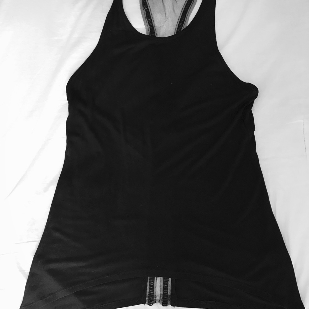 Black shimmery top