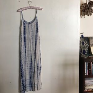 Indigo dyed boho dress