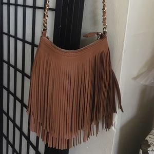 Faux leather purse