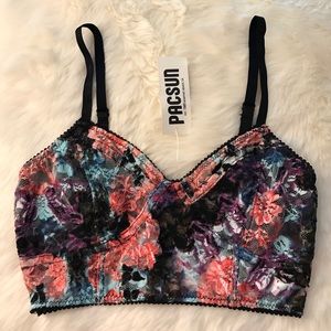 NWT Nollie Floral Lacey Bralette