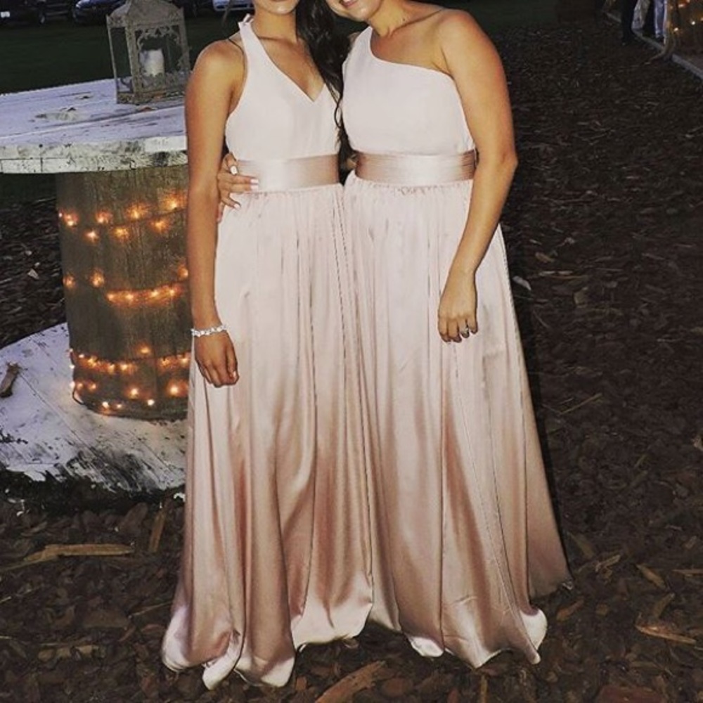 Pink bridesmaid dress
