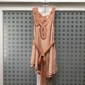 Blush asymmetrical Dress by Jean Paul Gaultier