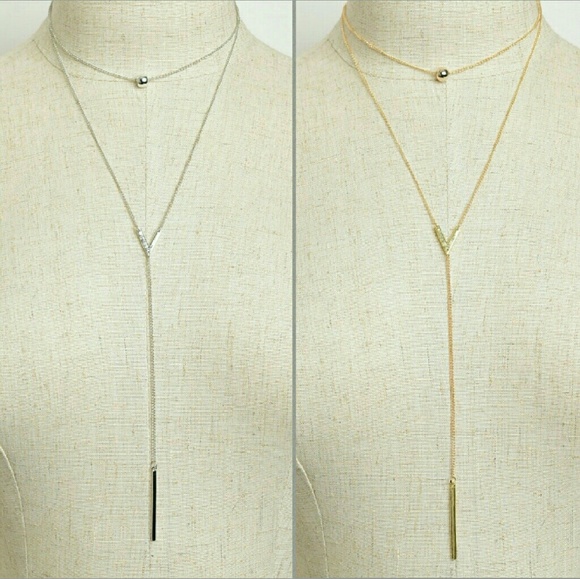 BOHO CHIC SILVER PEARL DROP NECKLACE - Picture 3 of 3