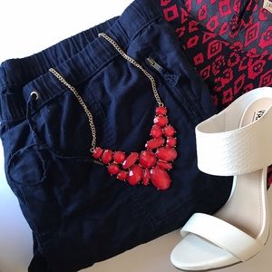 Gap women's pants size large. Navy blue drawstring