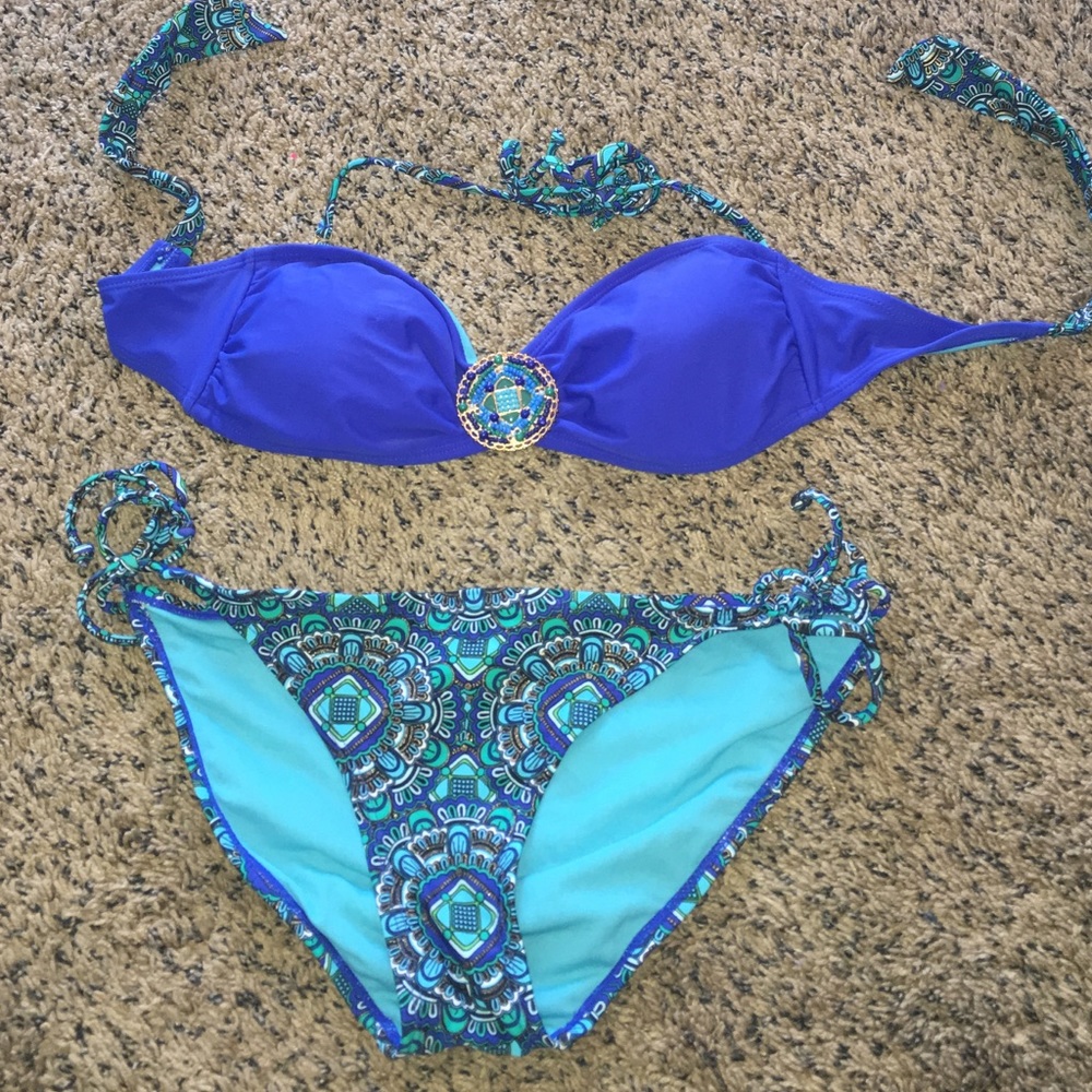 Royal blue bikini