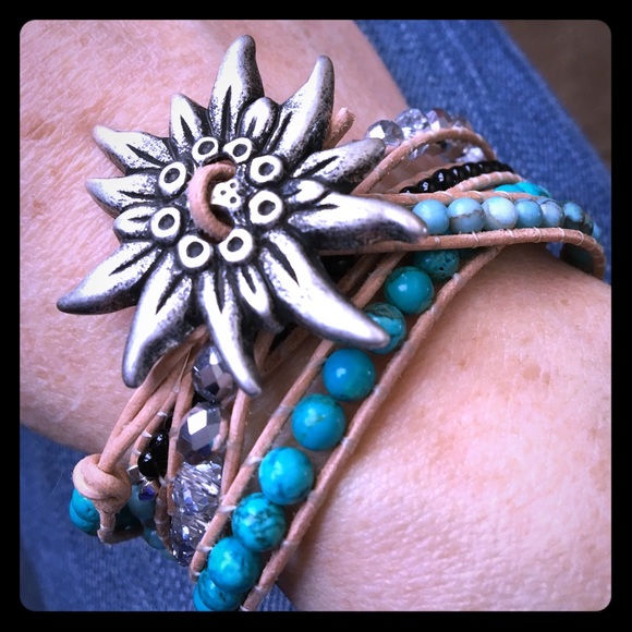 2xHP🎉3/17 & 5/3🎉Handmade Leather Wrap Bracelet - Picture 1 of 3
