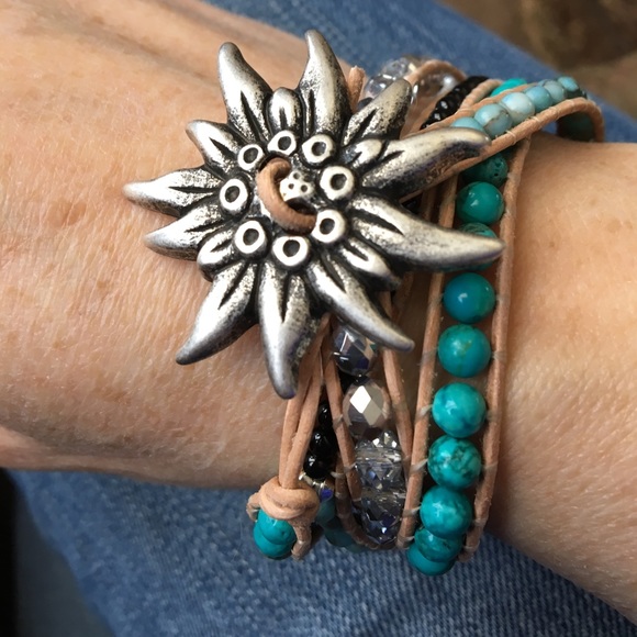 2xHP🎉3/17 & 5/3🎉Handmade Leather Wrap Bracelet - Picture 2 of 3