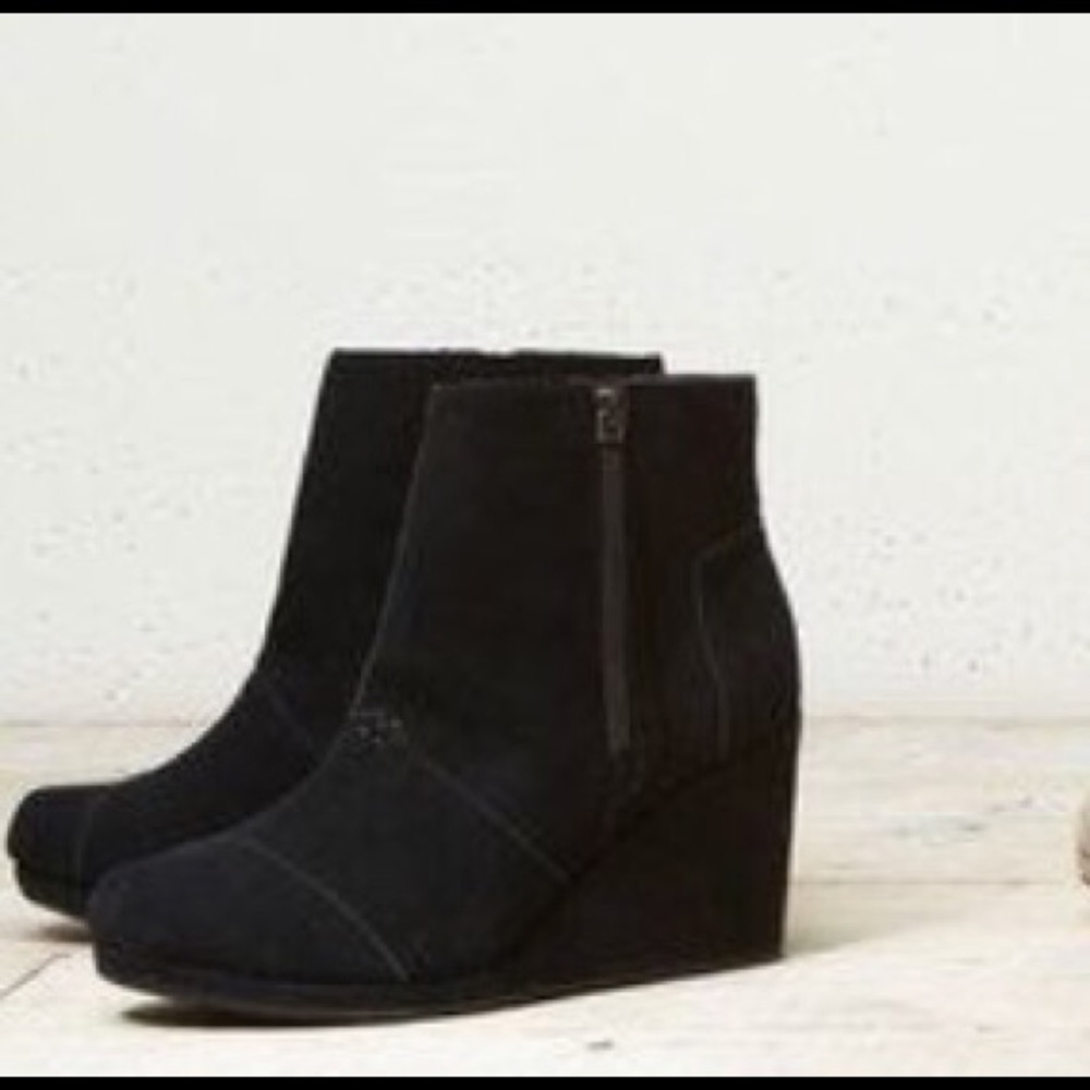 Toms bootie wedges