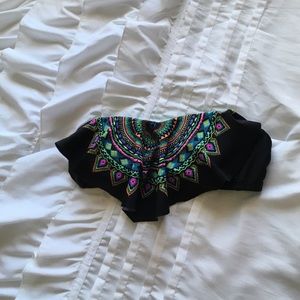 Flowy bandeau swim top!