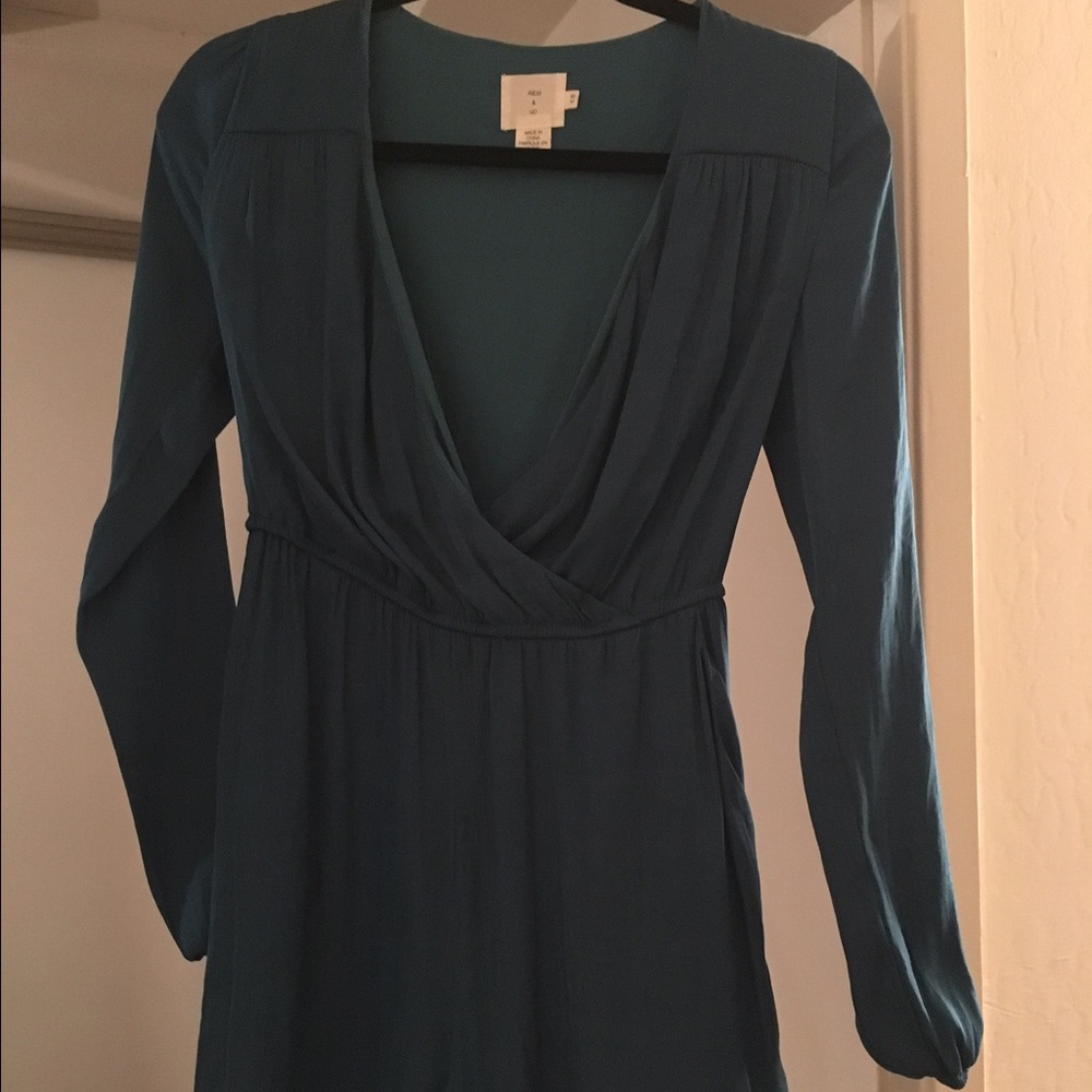 Teal Longsleeve Satin romper